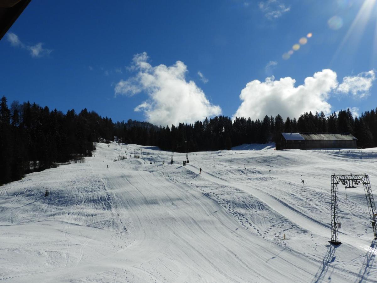 Kraehenberg Am Rande Der Wildnis Appartement Sibratsgfäll Buitenkant foto