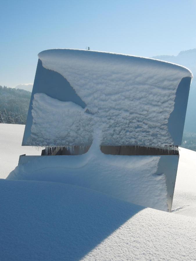 Kraehenberg Am Rande Der Wildnis Appartement Sibratsgfäll Buitenkant foto