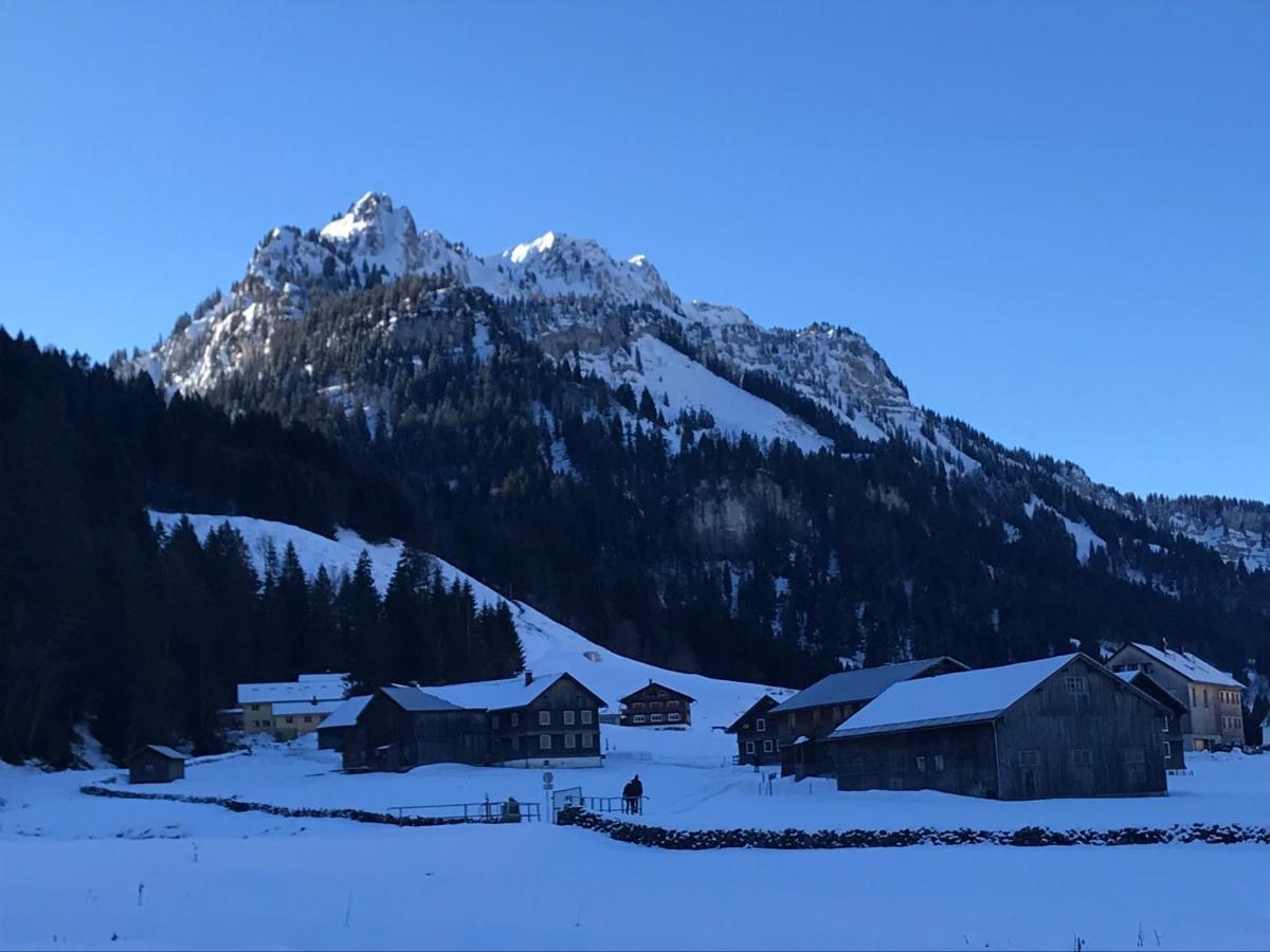 Kraehenberg Am Rande Der Wildnis Appartement Sibratsgfäll Buitenkant foto