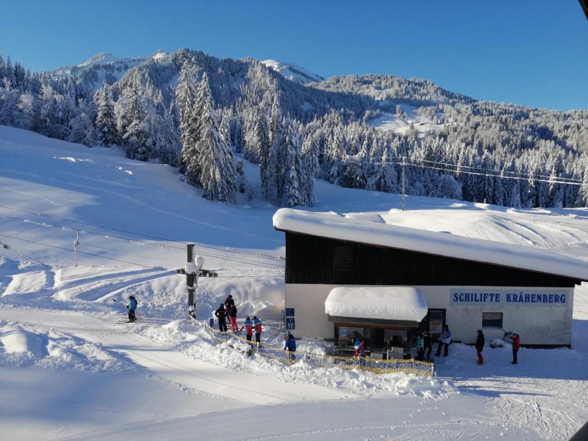 Kraehenberg Am Rande Der Wildnis Appartement Sibratsgfäll Buitenkant foto